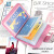 レイディ・ス生財布短財布レイディ式ダンベル人形カラ印刷ソフト皮カードドッケ・カード30カート