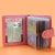 カードケス女性本革多機能磁気防止クレジットパッド大容量カードコアパケッ