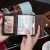 スウィーグ防止カーリングドリム磁気防止NFCシンドRFID大容量名刺された錫紙クレジットの名刺カバ